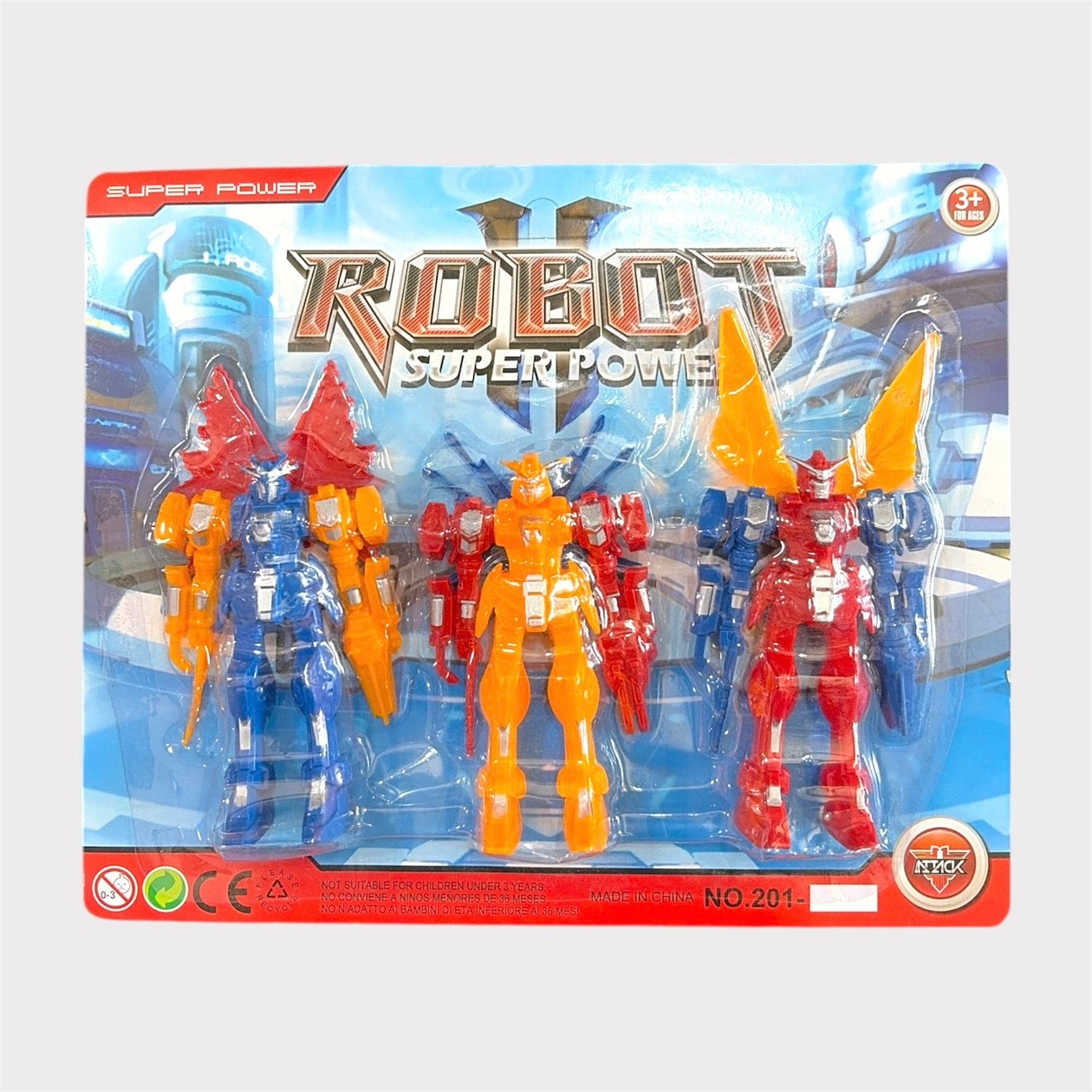 Set de Robots Super Power x3