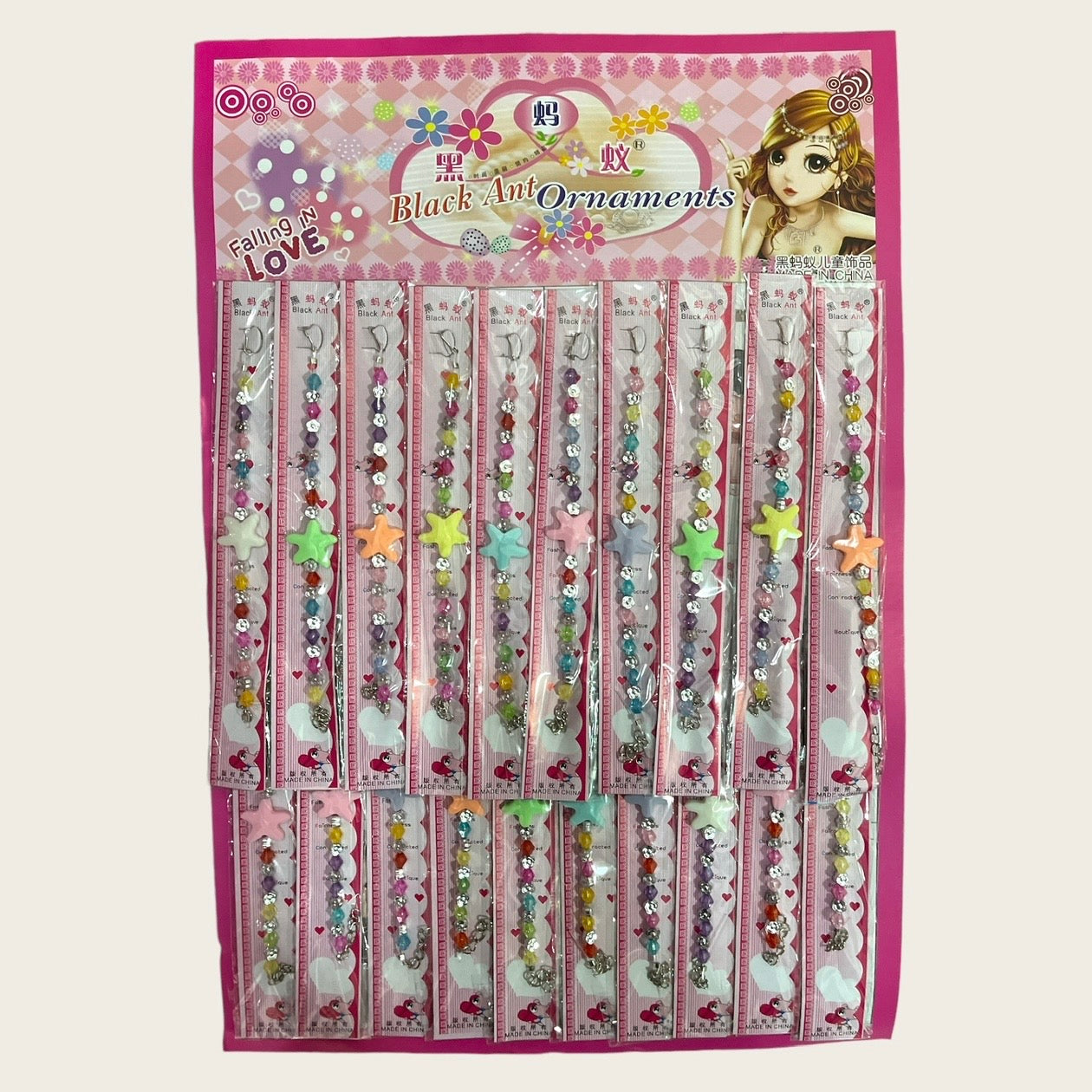 Set de pulseras infantiles x20