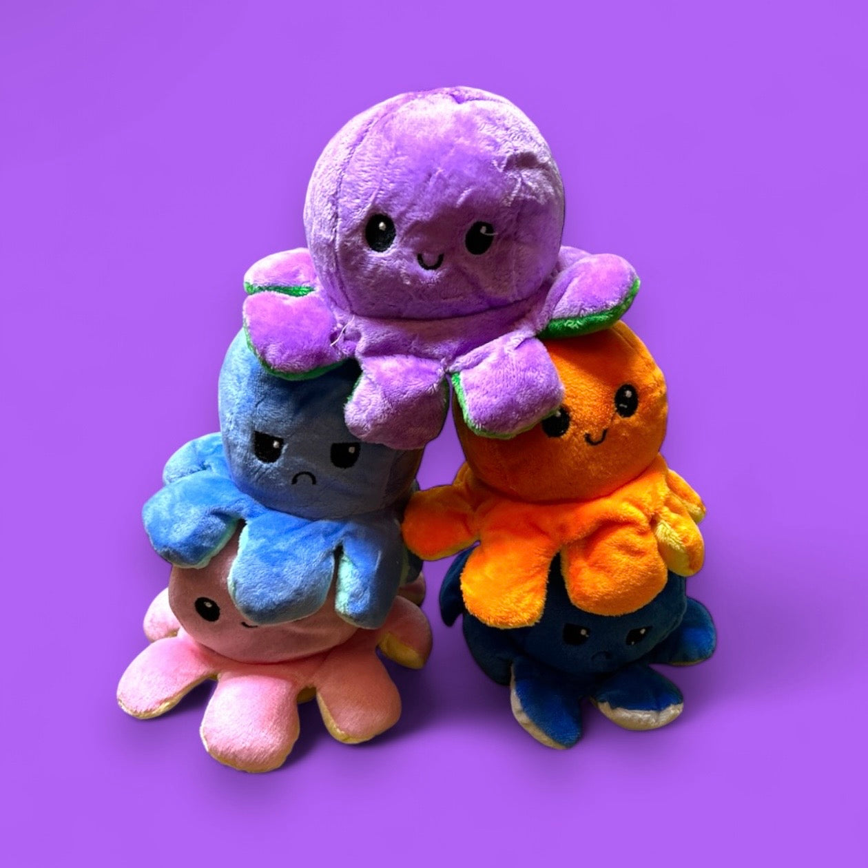 Peluche pulpo reversible