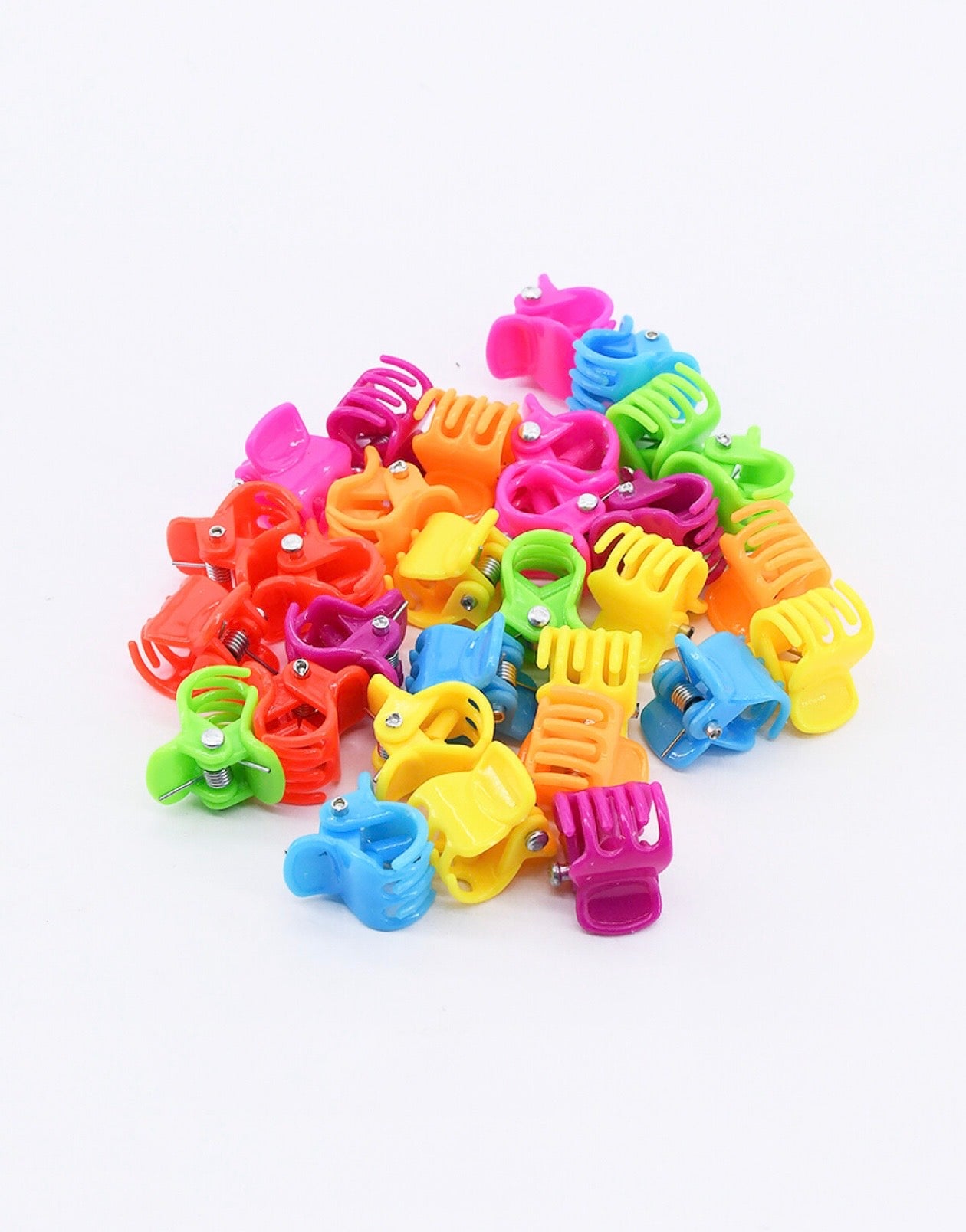Mini Broches de Pelo Multicolor x100