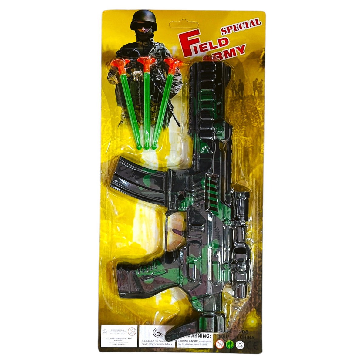 Pistola con Accesorios Militares