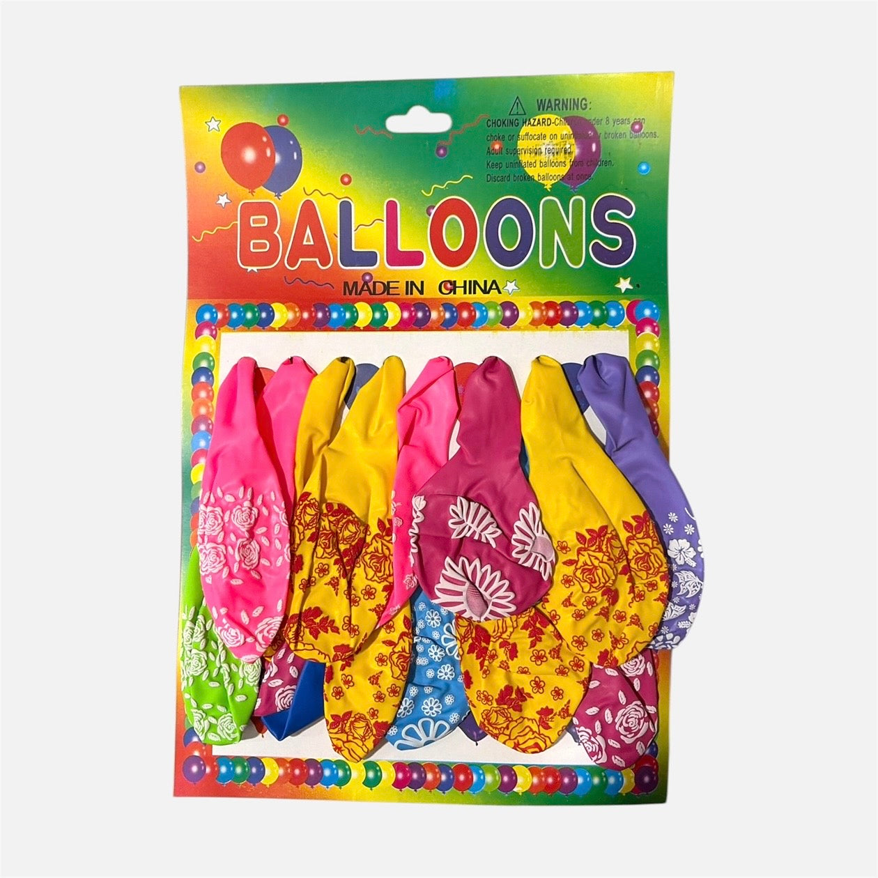Globos estampados x16