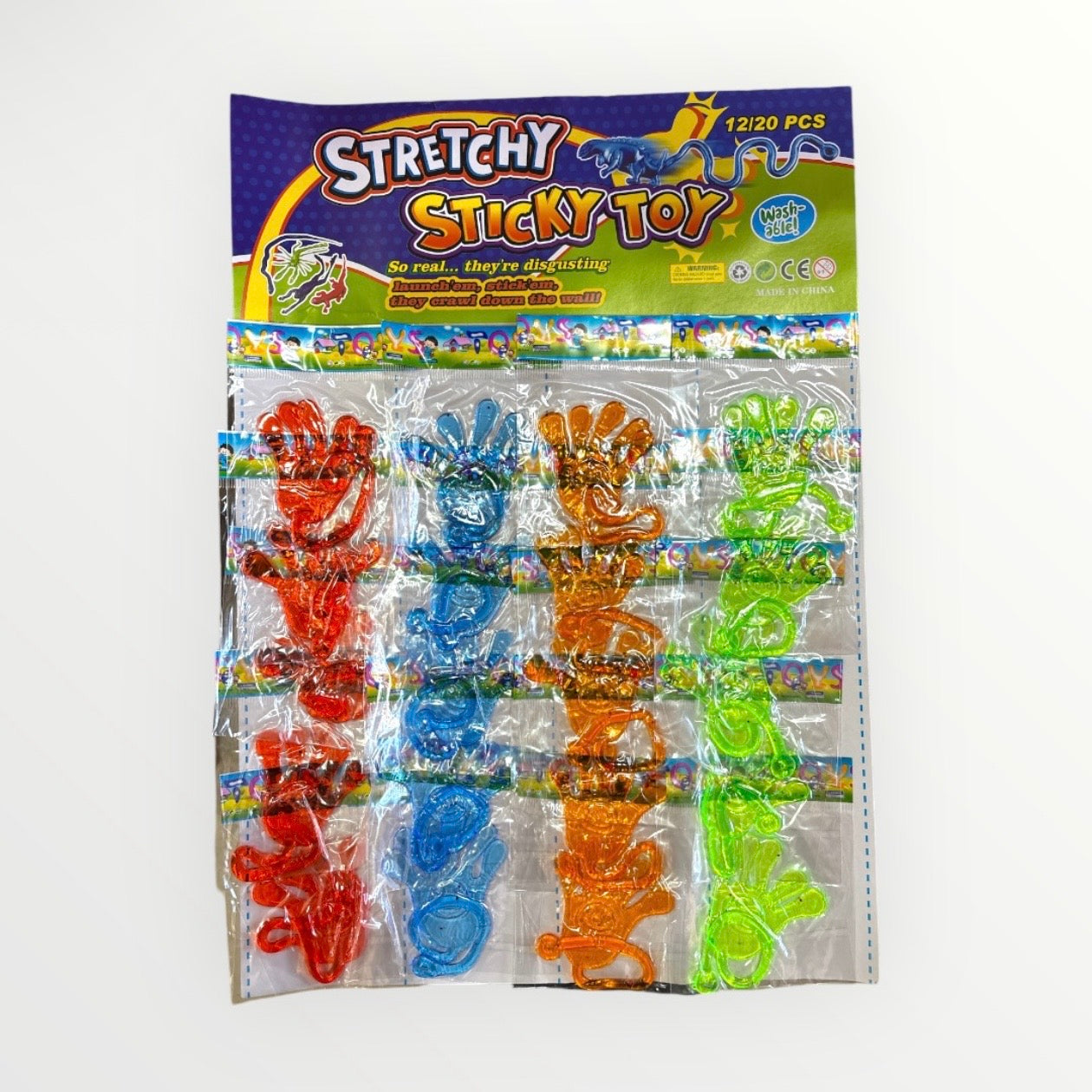 Set de 20 manos pegajosas