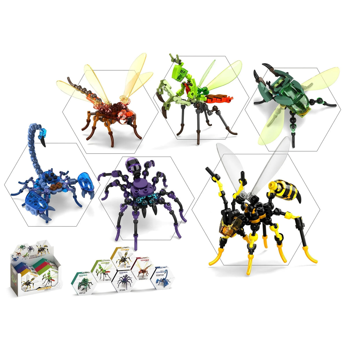 Bloques de Construcción Insectos Mecánicos