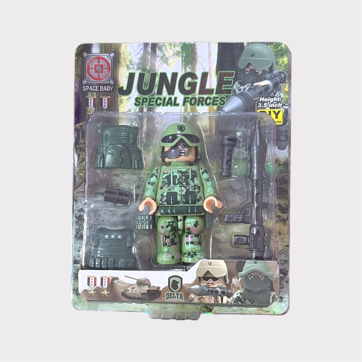Muñeco soldado en caja