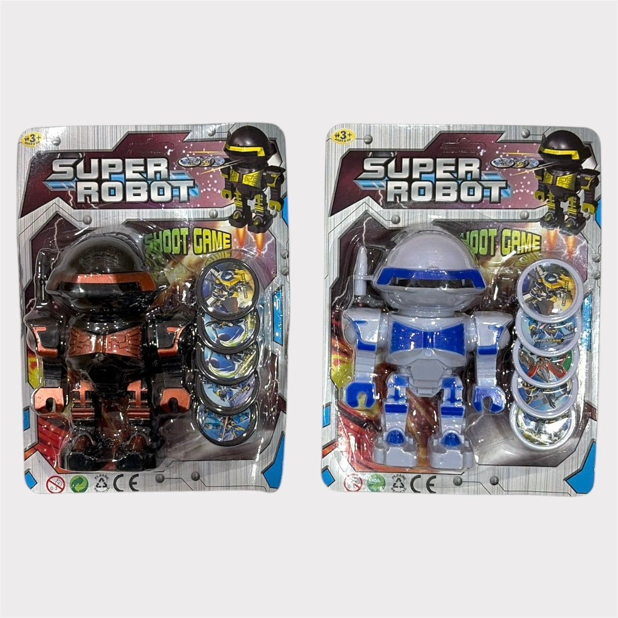 Robot lanza discos