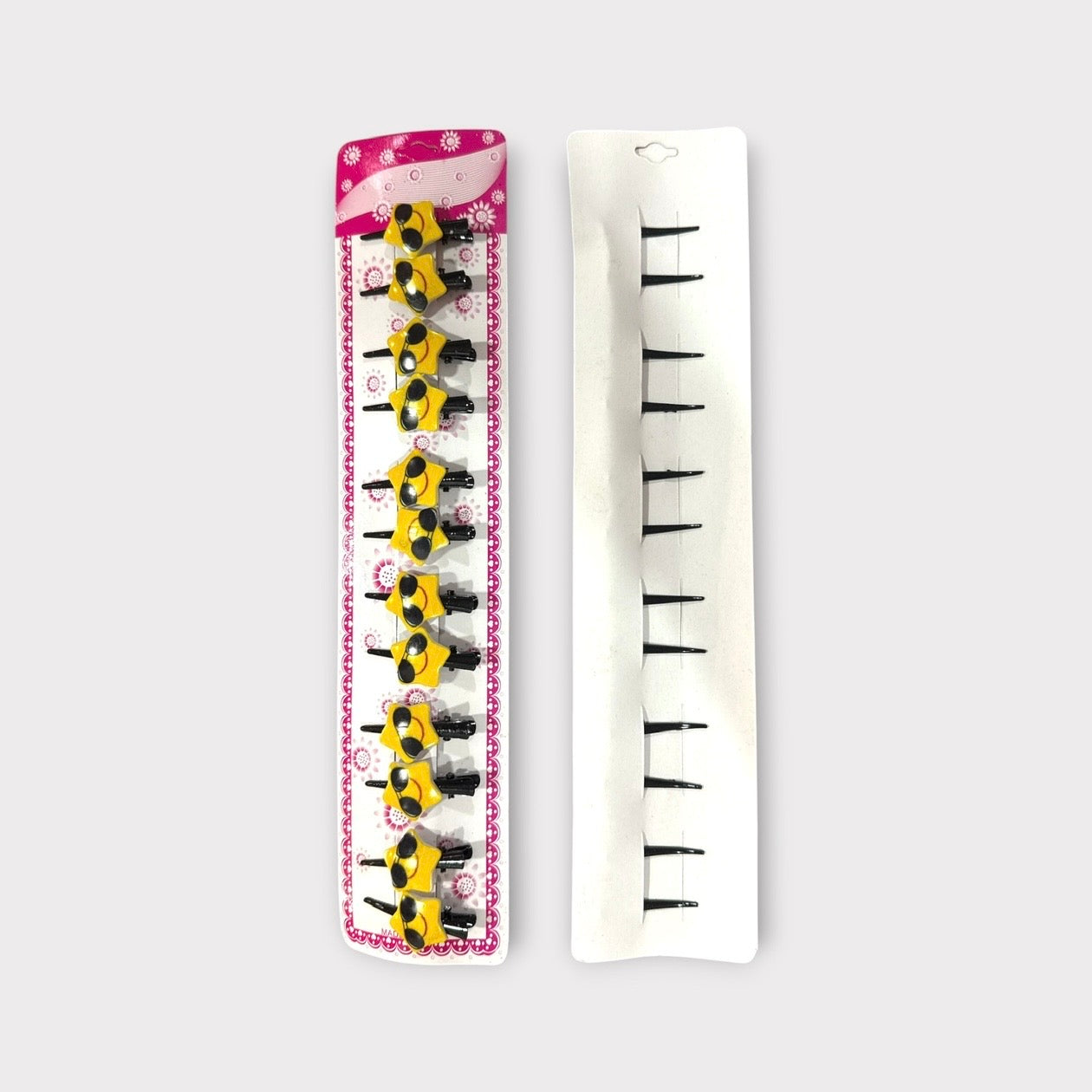 Set broches pico de loro carita