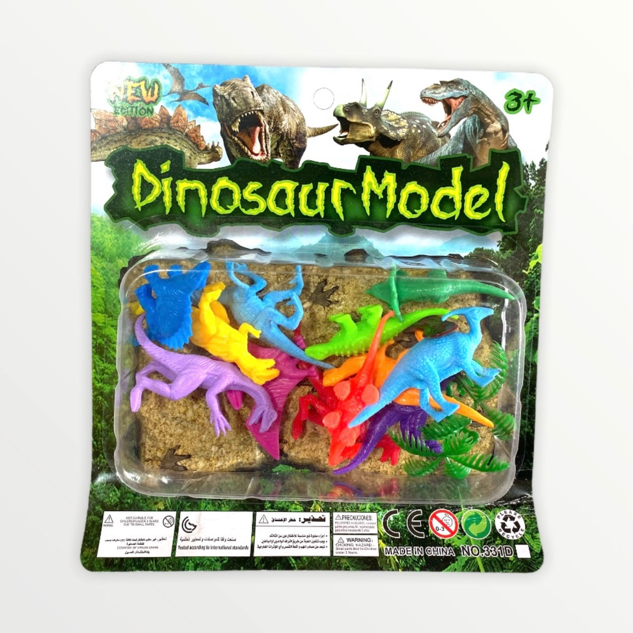 Set de dinosaurios coloridos