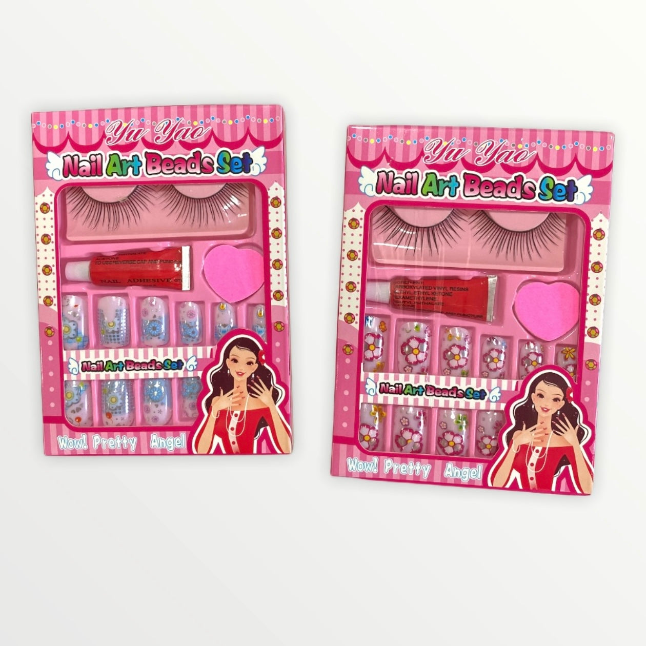 Uñas Postizas con Pestañas